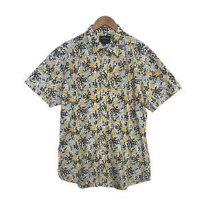 Rodd And Gunn Shirt Mens XL Yellow Floral Sports Fit Button Up Tropical Beach